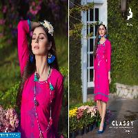 kaya Blueberry Wholesale Embroidered kurti Collection